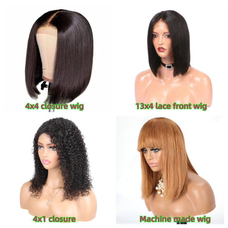 Ombre Cuticle Aligned Hair Wig Double Drawn Straight Bob Wig 5x5 HD Closure 100% Human Hair Lace Front Wigs for Women
