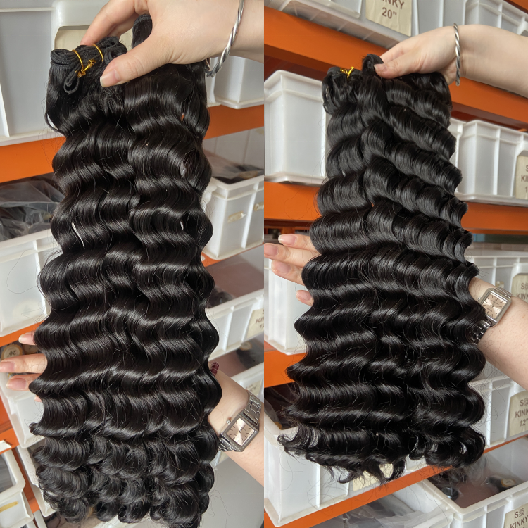 One Donor Raw Hair Wholesale Reliable Burmese Hair Vendor Super Double Drawn Bone Straight Human Hair Hair Bundles Deal