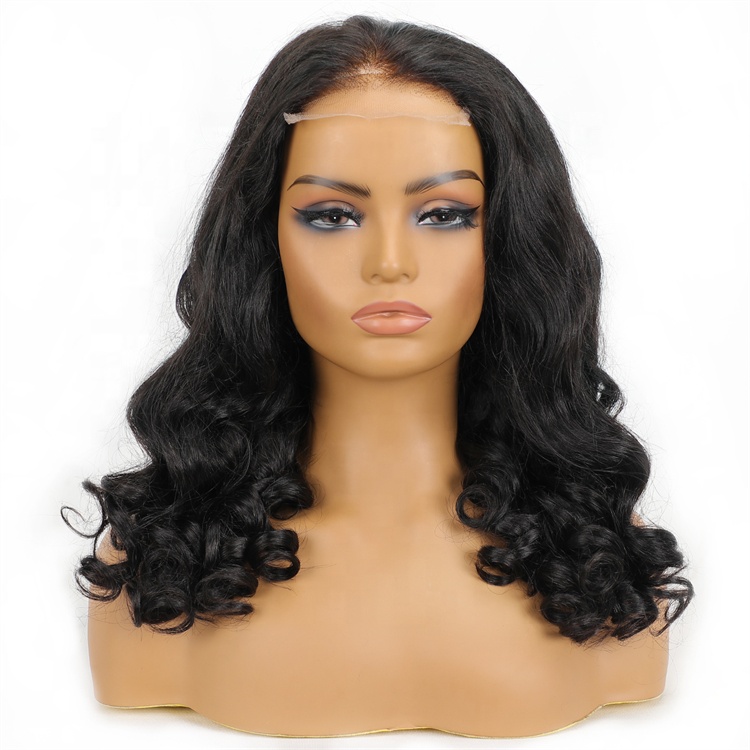 Glueless Wear and Go 250% Density Bouncy Curls Wig 13x6 HD Lace Front Pre Cut Pre Bleached SDD Raw Vietnamese Human Hair Wig