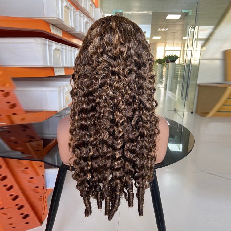Raw Vietnamese Hair Wig Double Drawn Lace Front Glueless Wigs Burmese Curly Original Luxury Human Hair Wigs for Women