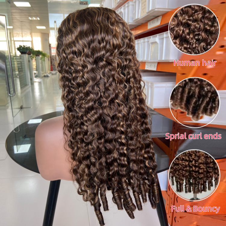 Raw Vietnamese Hair Wig Double Drawn Lace Front Glueless Wigs Burmese Curly Original Luxury Human Hair Wigs for Women