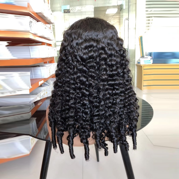 Raw Vietnamese Hair Wig Double Drawn Lace Front Glueless Wigs Burmese Curly Original Luxury Human Hair Wigs for Women