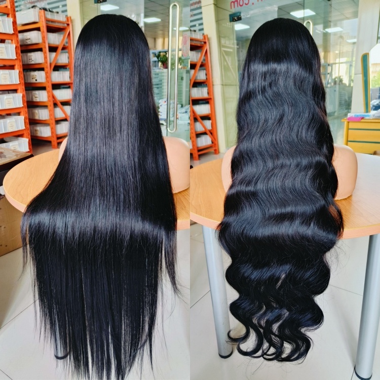 Double Drawn Body Wave HD Lace Front Wig Pre Plucked Glueless13x4 13x6 RawVietnamese Human Hair Wigs for Women OEM ODM