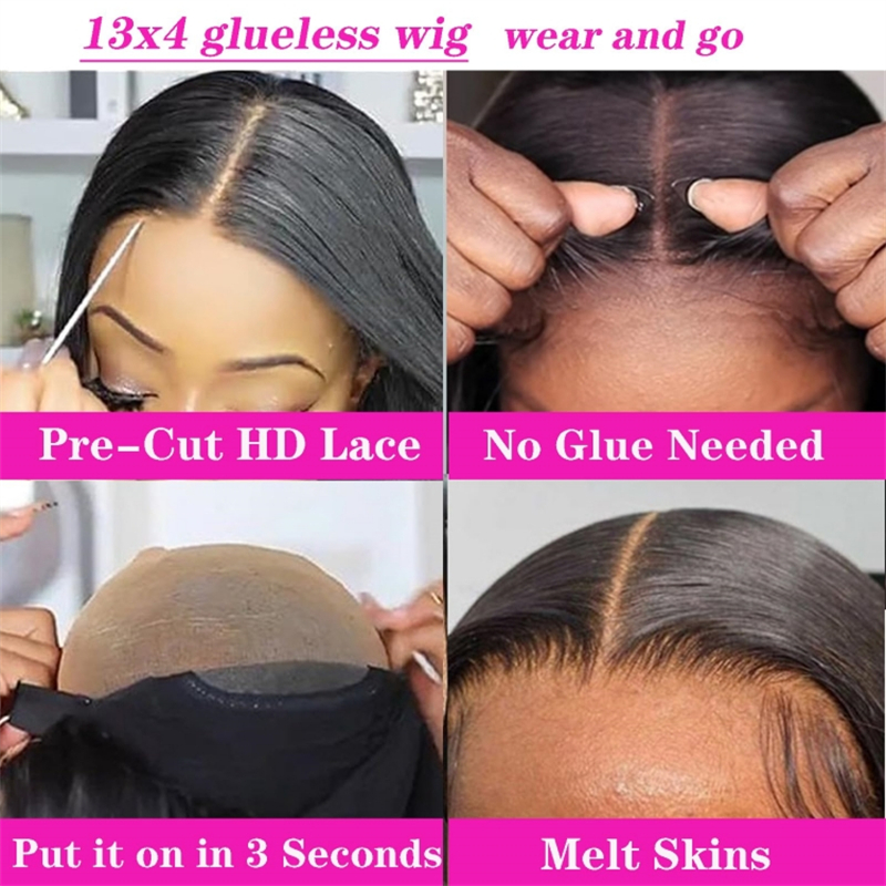 Wholesale Cambodian Remy Hair Glueless Layered Straight HD for Wig Pre Plucked Natural Hairline Women