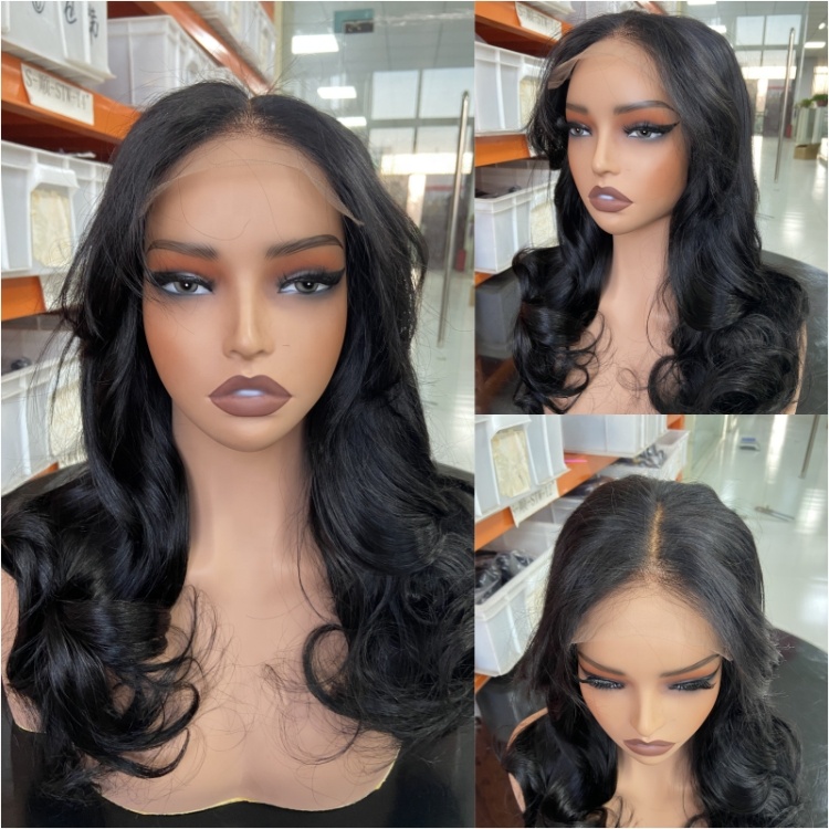 Wholesale Cambodian Remy Hair Glueless Layered Straight HD for Wig Pre Plucked Natural Hairline Women