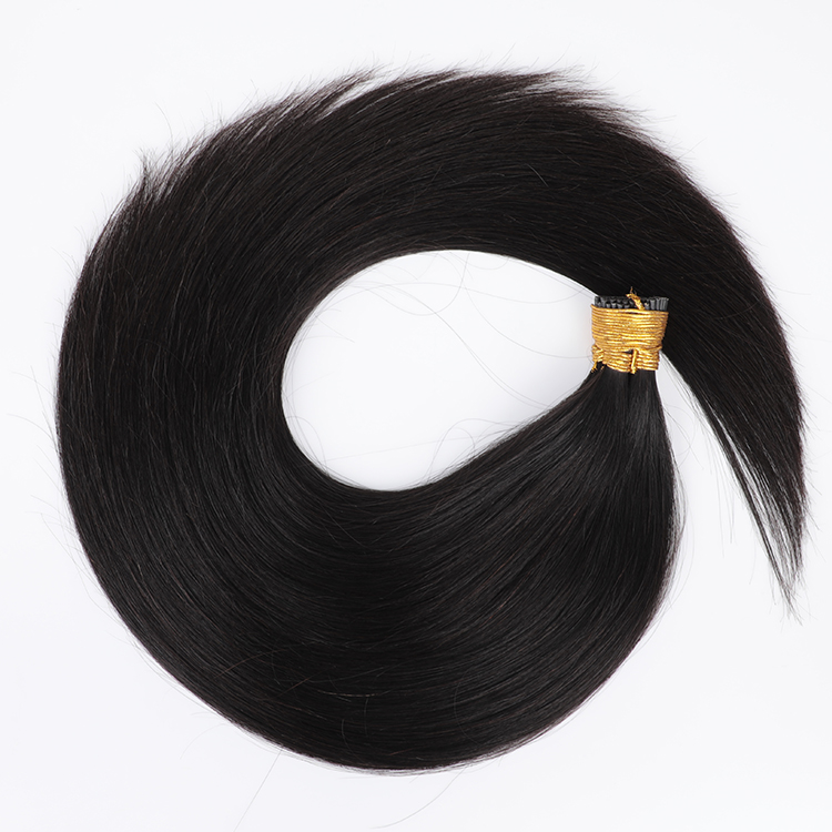 I Tip Hair Extension Human Hair Kinky Straight Remy 100% Burmese Hair Machine Double Weft Seamless Thick End Hair All Colors