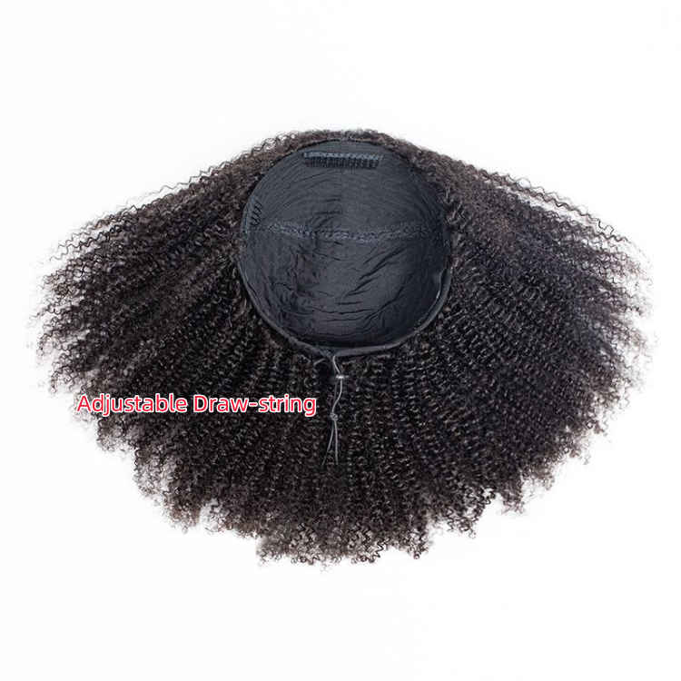3 in 1 Half Wig Burmese Curly Remy Hair Lace Front Wig with Adjustable Drawstring Glueless Wear & Go Invisible Strap