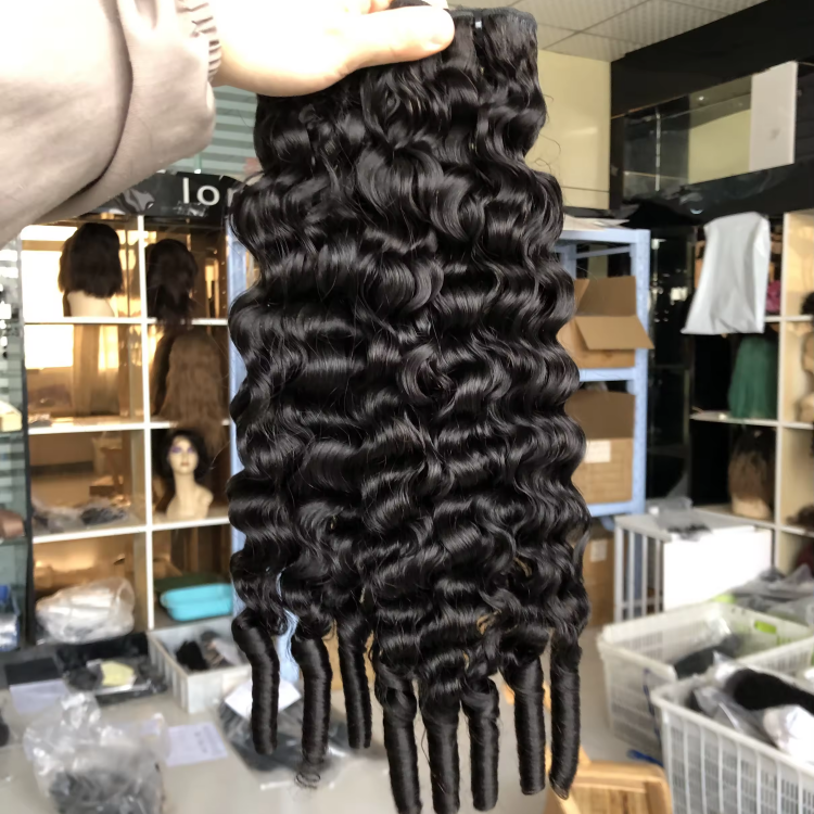 2025 New Arrival High Quality Virgin Burmese Curly Hair Weft 100% Raw Burmese Hair Wholesale Price Raw Curly Hair Extensions