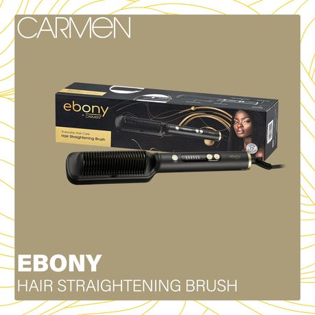 Carmen Ebony Ceramic Hair Straightening Brush