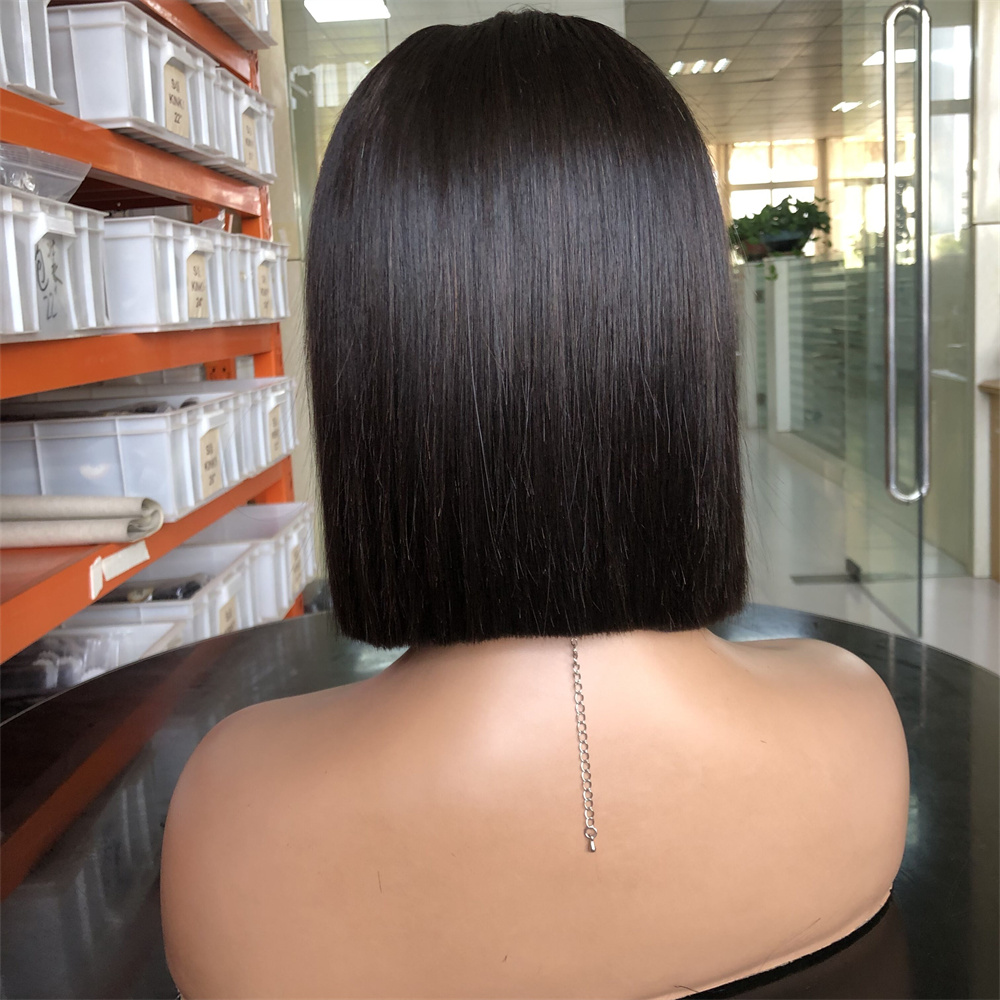 Cheap Short Bob Wigs Human Hair 5*5 Bone Straight Bob Lace Front Wigs Human Hair Wholesale Lace Frontal Wig for Women