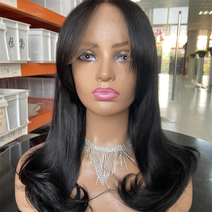 Layer 5x5 Glueless 100% Human Virgin Hair Remy Light Brown Vietnamese Lace Front Wig Pre Cut for Lace Long