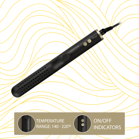 Carmen Ebony 2-in-1 Hair Straightener & Curler