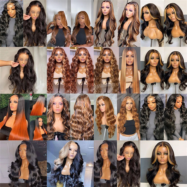 Brazilian Hair 360 Lace Wig Transparent for Lace 100% Virgin Remy Human Hair 180% Density Full Coverage Long Length Grade