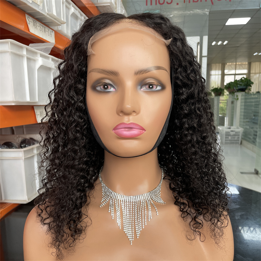Brazilian Virgin Remy 100% Real Human Hair Wig Transparent Lace Front Short Water Wave Bob Natural Deep Wave Style