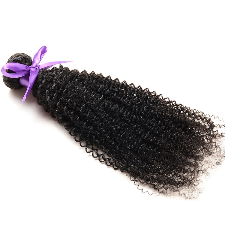 Cuticle Aligned Virgin Vietnamese Kinky Curl Human Hair Crochet Braids Hair Weaving Double Weft Reinforced Construction Closure