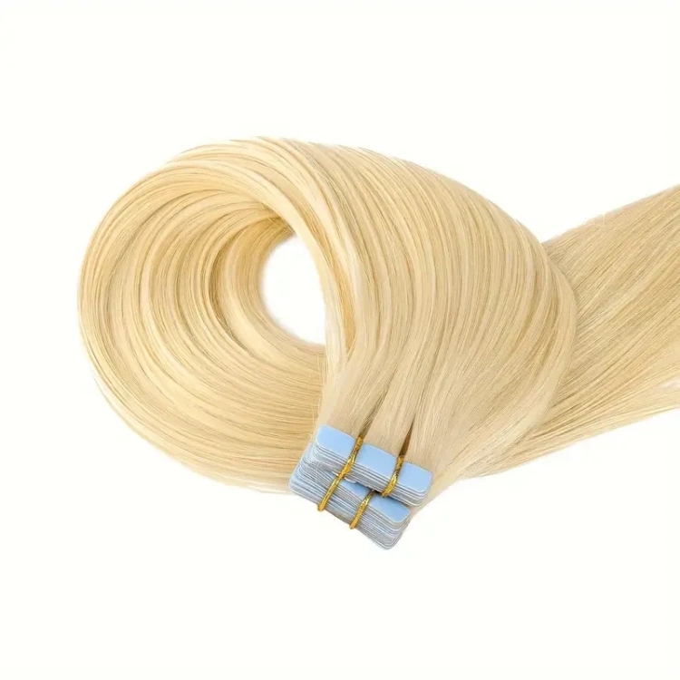 #613 Blonde Tape in Human Hair Extensions Seamless Skin Weft 613 Tape in Extensions Remy Human Hair