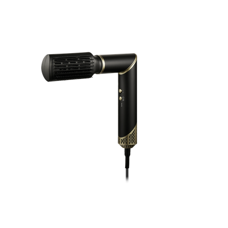 Carmen Ebony 5-in-1 Hot Air Brush Black Gold