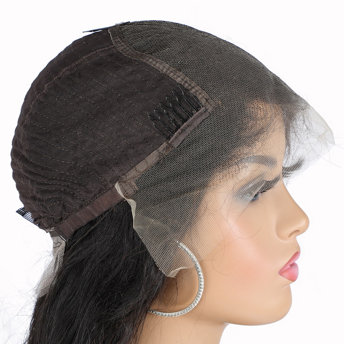 Hot Sale Brazilian Hair HD Transparent for for Closure Deep Wave for Wig 100% Virgin Human 13x4/13x6 Sizes