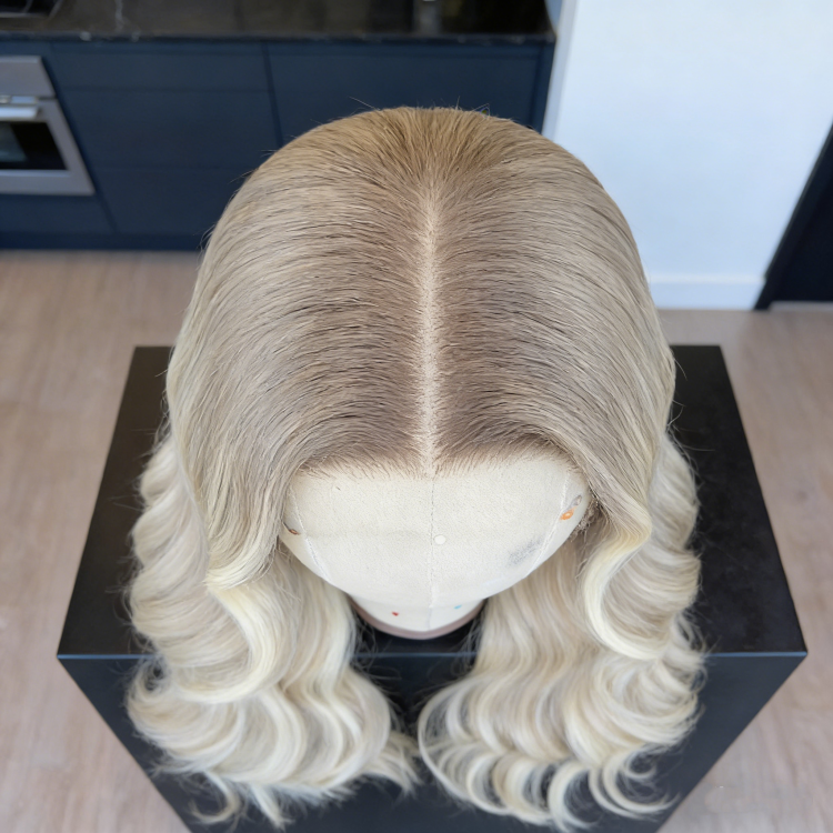 Wholesale 100% Remy Cambodian Hair Ash Blonde Lace Front Wigs HD Cuticle Aligned Multiple Lengths/Styles Stock