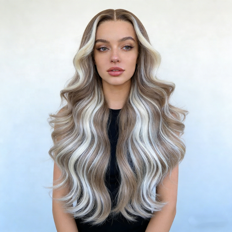 Wholesale 100% Remy Cambodian Hair Ash Blonde Lace Front Wigs HD Cuticle Aligned Multiple Lengths/Styles Stock