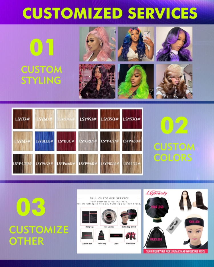Silver Gray HD Transparent for Wigs 1 Piece Wholesale Body Wave 100 Virgin Human Hair Full Set for Women Hot Sale