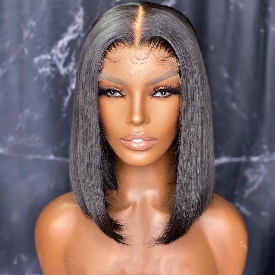 Wholesale HD Transparent for Lace Front Wig Natural Straight Brazilian Hair Highlighted 150% Density Long Length All Colors