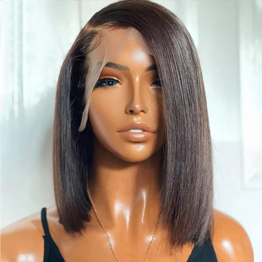 Wholesale HD Transparent for Lace Front Wig Natural Straight Brazilian Hair Highlighted 150% Density Long Length All Colors