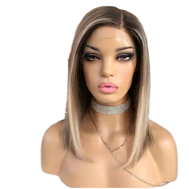 Wholesale HD Transparent for Lace Front Wig Natural Straight Brazilian Hair Highlighted 150% Density Long Length All Colors
