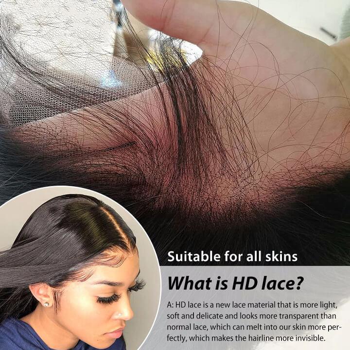Top Sale HD Lace Wig 100% Human Hair HD Lace Frontal Wig 150% 180% 200% Density Lace Front Wig