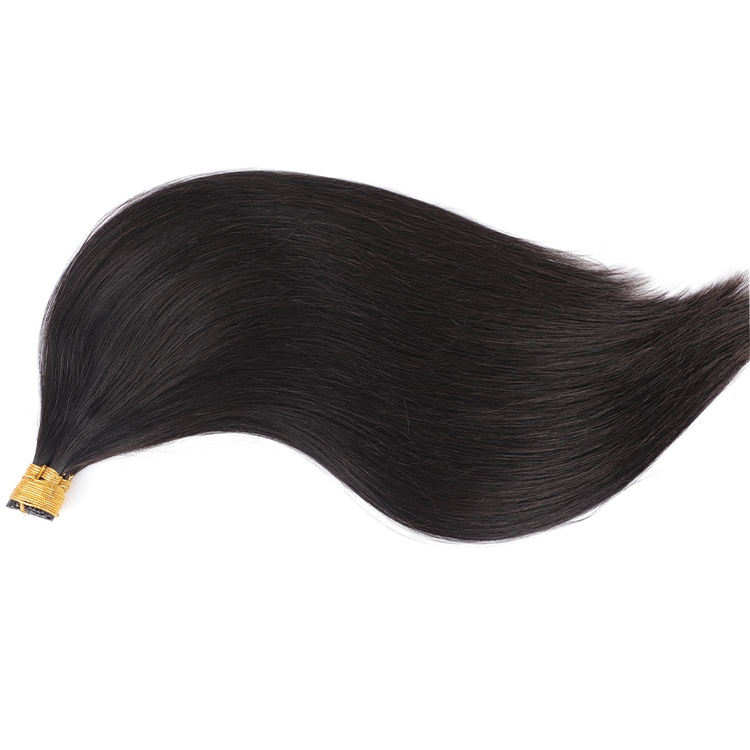 I Tip Hair Extension Vietnamese Burmese Remy 100% Human Hair Clip-in Machine Double Weft Seamless Straight Thick End All Colors