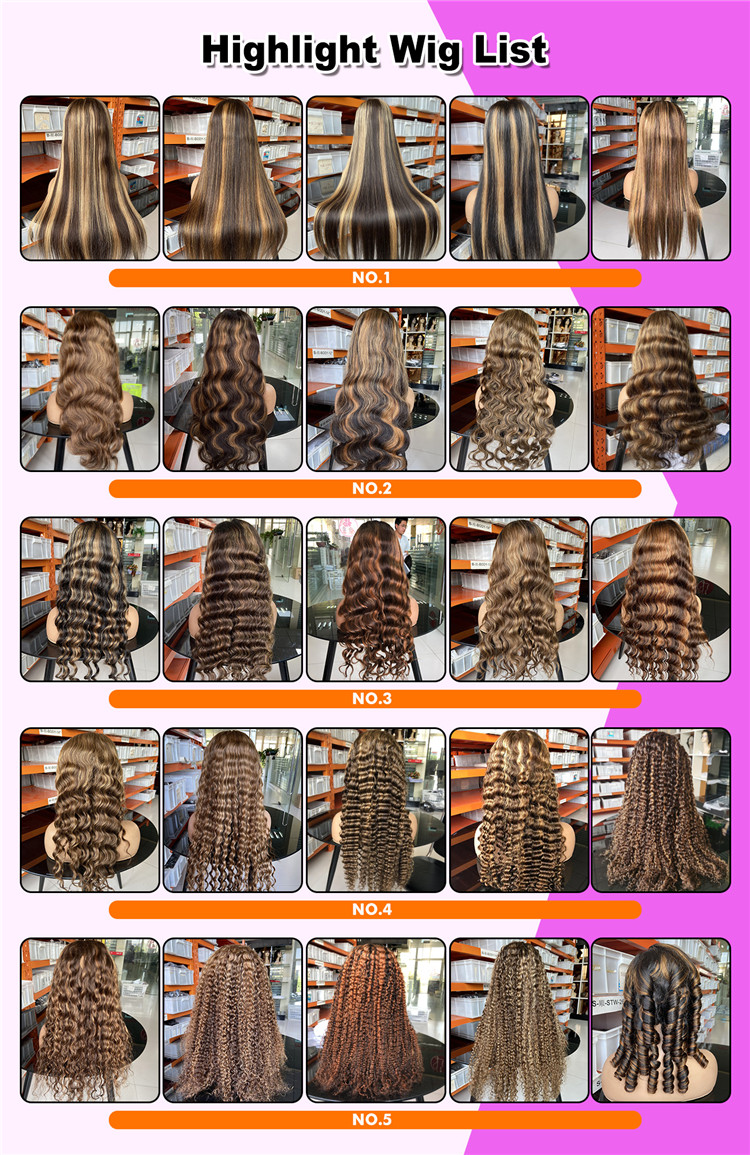 Highlight Wear&Go Pre-Cut 5x6 Lace Front Wig Body Waves Raw Indian Human Hair Glueless Frontal for Black Women Long Length