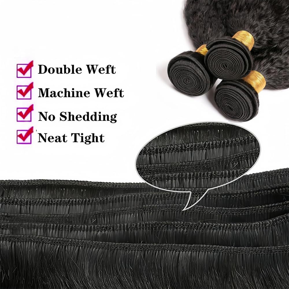 European & American Human Hair Lace Front Wig, Kinky Straight Bundles, Bulk Wholesale Ready to Ship