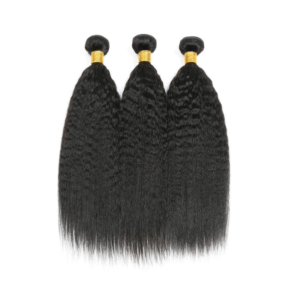 European & American Human Hair Lace Front Wig, Kinky Straight Bundles, Bulk Wholesale Ready to Ship