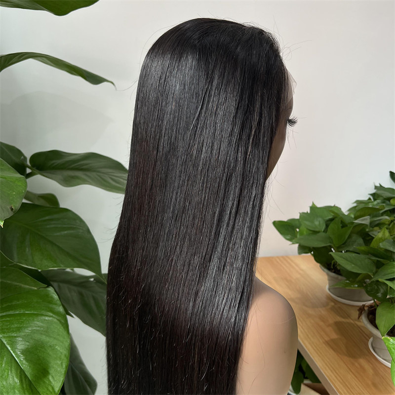 Raw Vietnamese Hair Glueless Wigs Human Hair Bone Straight Wigs Human Hair Lace Front 13x6 13x4 Swiss HD Lace Frontal Wig