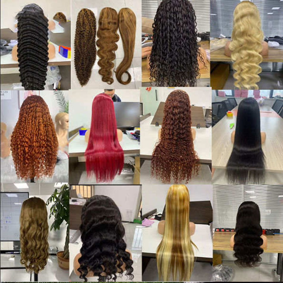Wholesale Raw Indian Hair Short Bob Kinky Curly Front Wigs Glueless Full HD Lace Frontal Wigs Natural Human Hair for Black Women