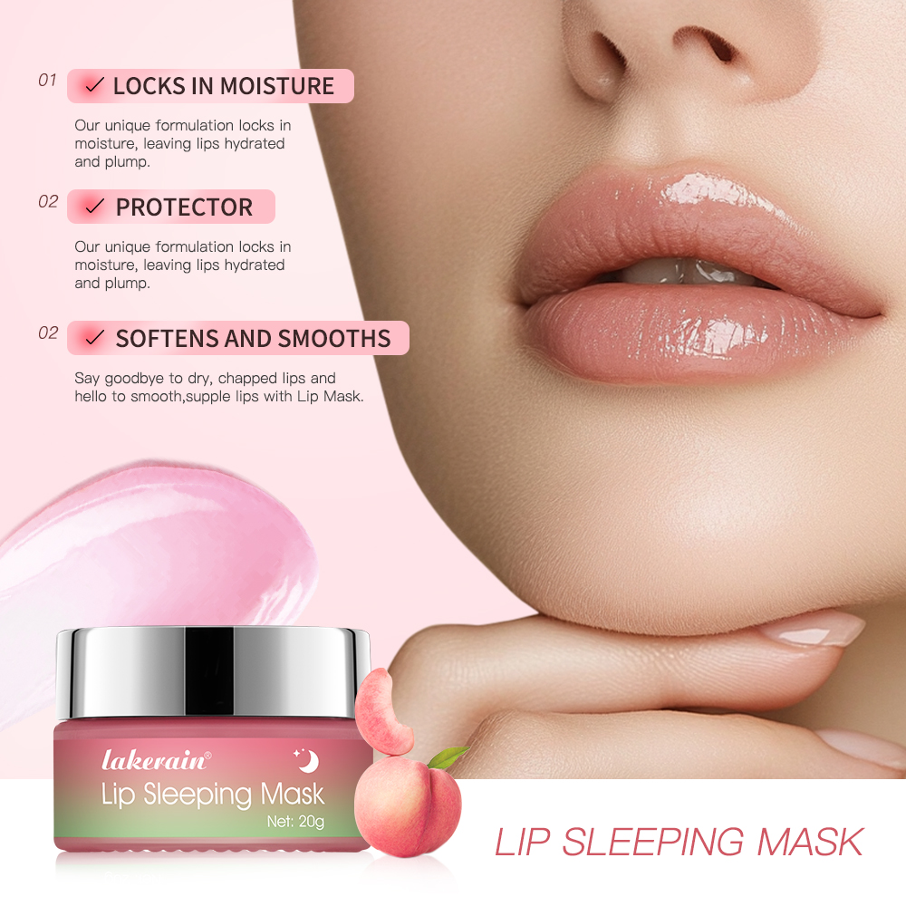Jelly Peach Lip Sleeping Mask 15ml Hydrating Repair
