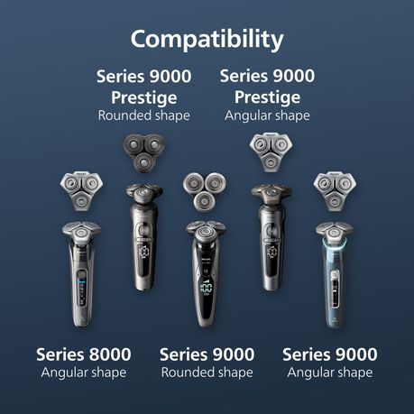 Philips 9000 Series Replacement Head, Compatible with 9000 and X9000 Models