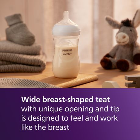 Philips Avent Natural Response, 3 Bottles, 9oz/260ml with Medium Flow Teat