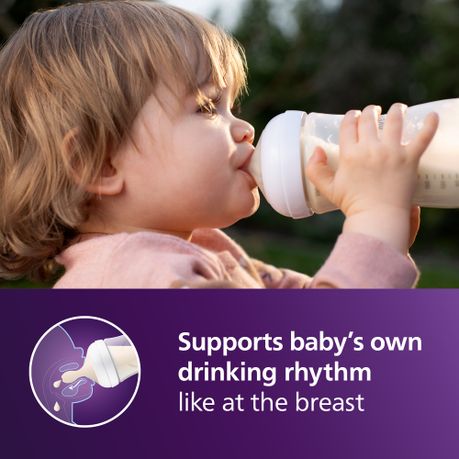 Philips Avent Natural Response, 3 Bottles, 9oz/260ml with Medium Flow Teat