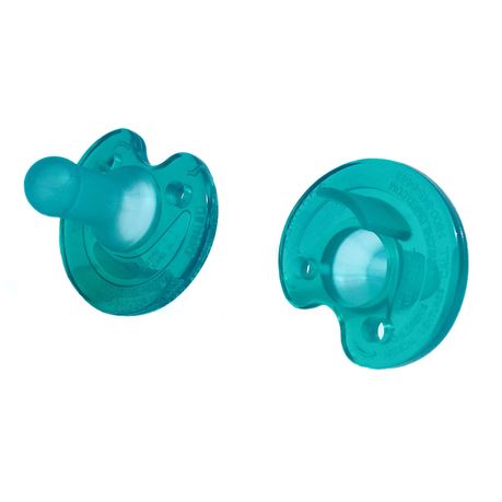 Philips Notched Newborn Soothie Pacifier, Green, 0-3 Months- 2 Pack