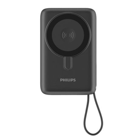 Philips 20,000mAh Power Bank PD 22.5W | Wireless & Built-In Cables