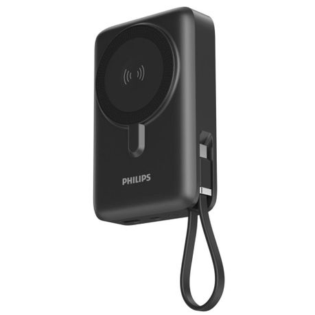 Philips 20,000mAh Power Bank PD 22.5W | Wireless & Built-In Cables